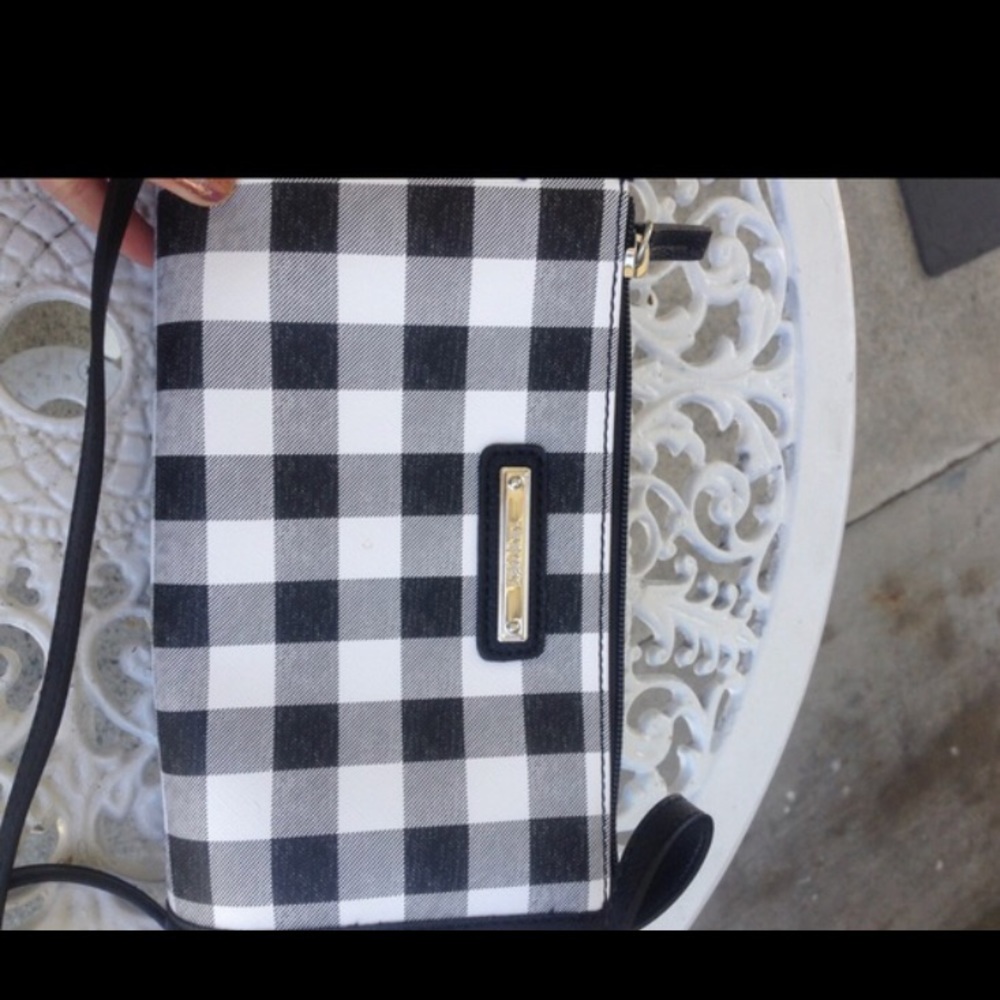 Nine West checker print crossbody